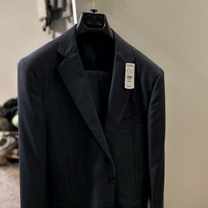 Brooks Brothers Blue Plaid Suit Size 40